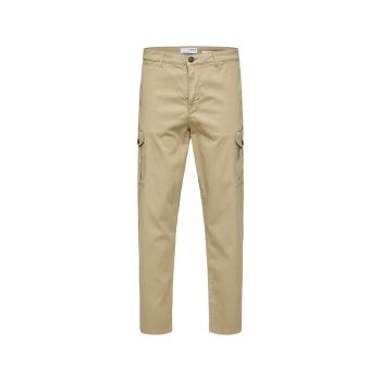 Selected  Slim Tapered Wick 172 Cargo Pants - Chinchilla  Nohavice Béžová