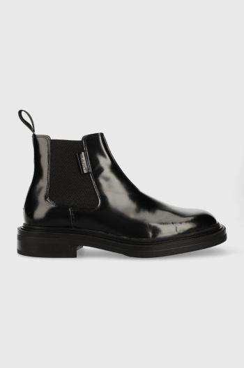 Kožené topánky chelsea Gant Fairwyn pánske, čierna farba