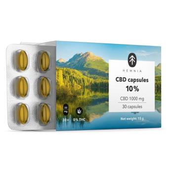 HEMNIA CBD 10% CBD 1000 mg 30 kapsúl