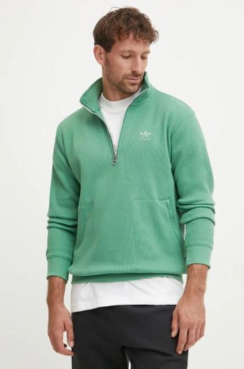 Mikina adidas Originals pánska, zelená farba, jednofarebná, IY2306