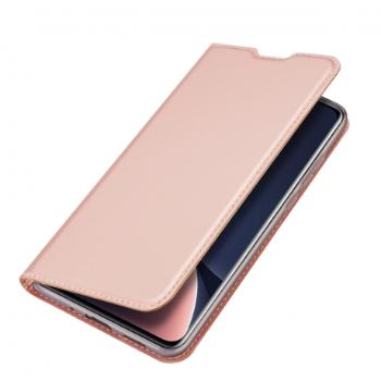 Dux Ducis Skin Pro knižkové kožené puzdro na Xiaomi 12 Pro, ružové