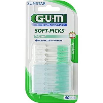 GUM Soft-Picks Regular masážna s fluoridmi, ISO 1, 40 ks (070942303286)