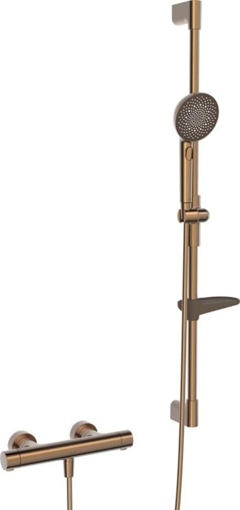 Sprchová batéria Hansa Prisma so sprchovacím setom 150 mm brúsený bronz 4813043181