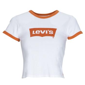 Levis  GRAPHIC RINGER MINI TEE  Tričká s krátkym rukávom Biela