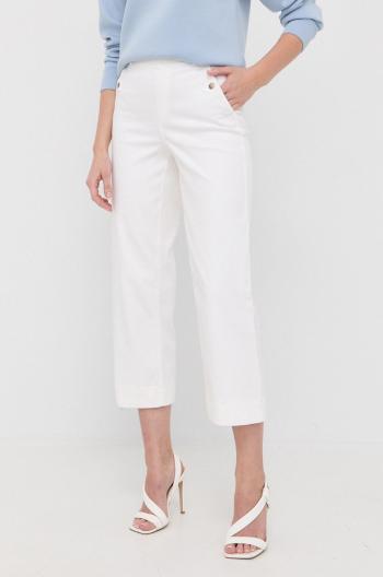 Nohavice Spanx dámske, biela farba, rovné, vysoký pás