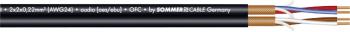 Sommer Cable 200-0551 mikrofónový kábel  2 x 2 x 0.22 mm² čierna metrový tovar
