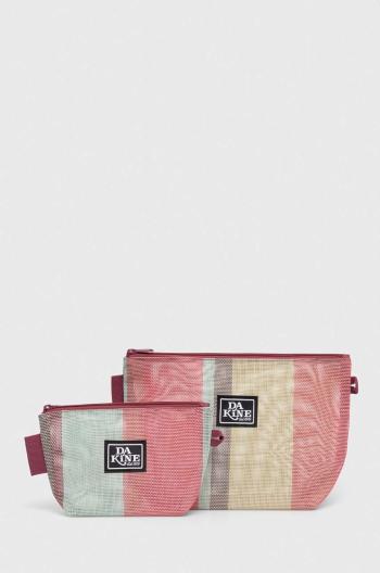 Kozmetická taška Dakine MESH POUCH SET 2-pak ružová farba, 10004085