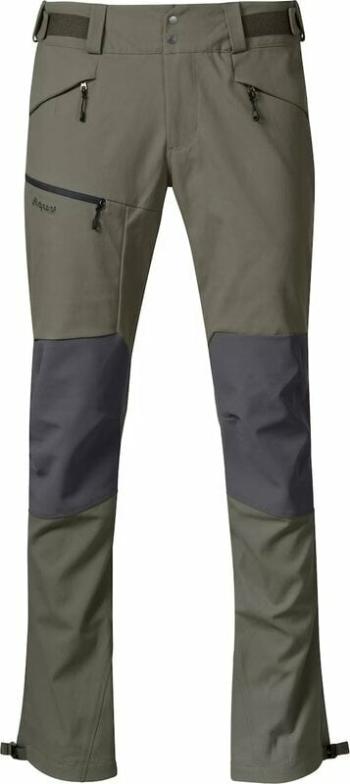 Bergans Fjorda Trekking Hybrid Green Mud/Solid Dark Grey S Outdoorové nohavice