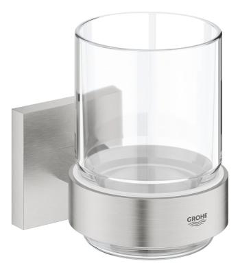 Grohe Start Cube Accessories sklo s držiakom supersteel 41097DC0