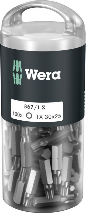 Wera 867/1 Z TORX® DIY 100 SiS 05072451001 bit Torx T 30 nástrojová ocel legované, vysoko pevné D 6.3 100 ks