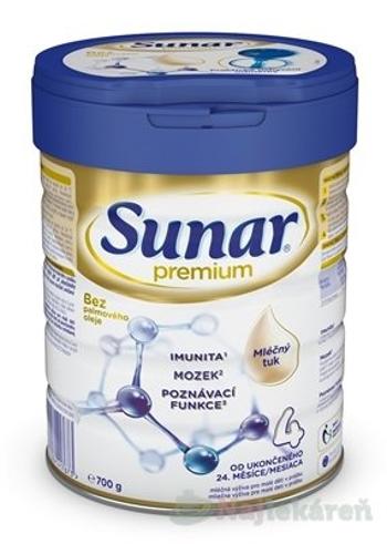 Sunar Premium 4 mliečna výživa (od ukonč. 24. mesiaca) 700 g