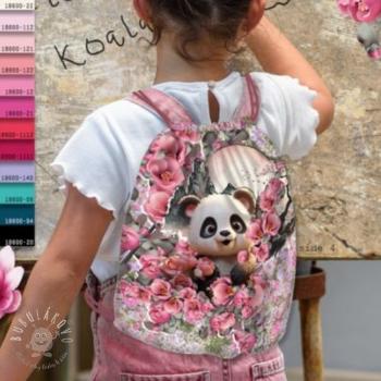 Dekoračná látka KIDS BACKPACK Sakura Panda PANEL