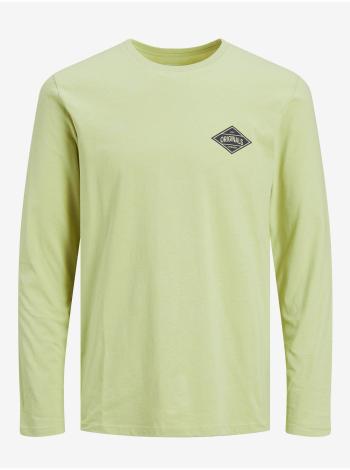 Svetlozelené tričko s dlhým rukávom Jack & Jones Archie