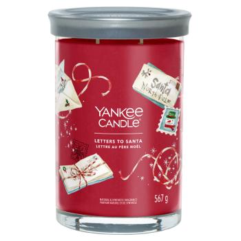 YANKEE CANDLE Signature Tumbler veľký Letters to Santa 567 g