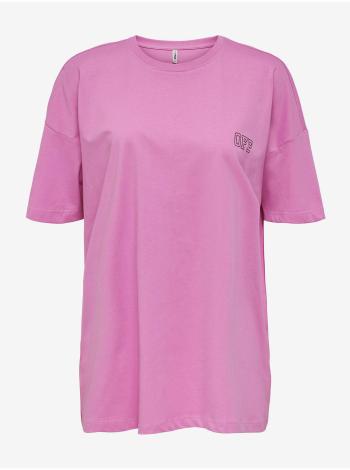Ružové oversize tričko ONLY Lula