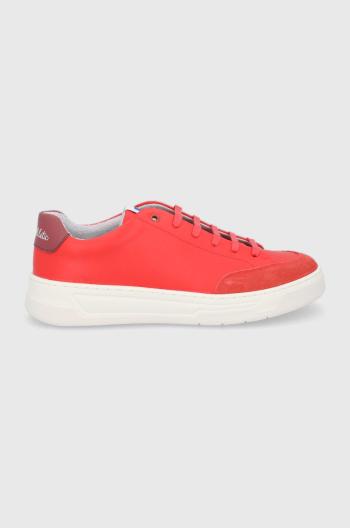 Topánky Boss x Russell Athletic červená farba