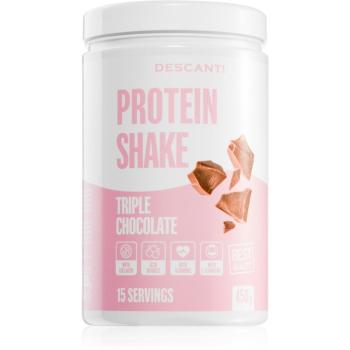 Descanti Protein Shake prášok na prípravu nápoja s proteínom príchuť Triple Chocolate 450 g