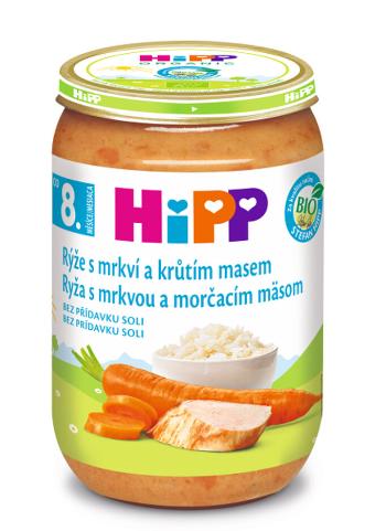 HiPP BIO Ryža s karotkou a morčacím mäsom 220 g