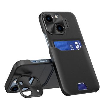 IZMAEL Apple iPhone 14 Kožene puzdro Stand case  KP25100 čierna