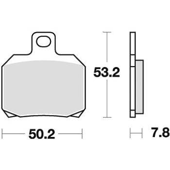 Braking brzdové doštičky (semi-metalická zmes SM1) (2 ks) M501 – 162 (M501-162)