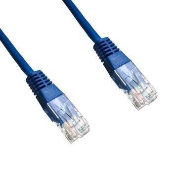 DATACOM patch cord UTP cat5e 3M modrý