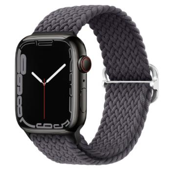 BStrap Elastic Nylon remienok na Apple Watch 38/40/41mm, space gray (SAP013C11)