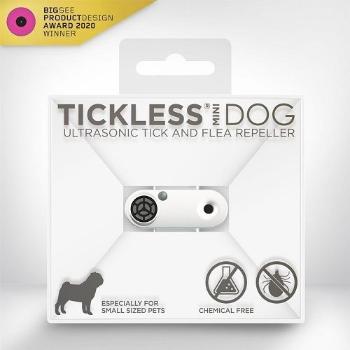 TICKLESS MINI DOG DOBIJATELNY ULTRAZVUKOVY ODPUDZOVAC KLIESTOV A BLCH PRE PSOV - WHITE