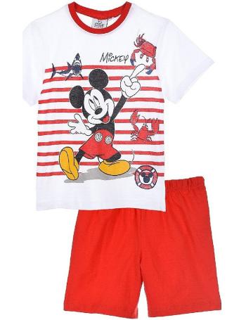 Mickey mouse červeno-biele chlapčenské pyžamo vel. 104