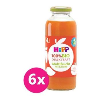 6x HiPP 100 % Bio Juice Ovocna šťava s mrkvou