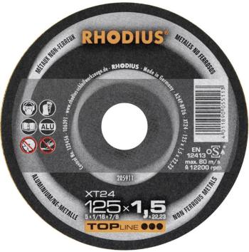 Rhodius XT 24 205911 rezný kotúč rovný  125 mm 22.23 mm 1 ks