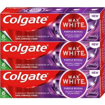 COLGATE Max White Purple Reveal 3× 75 ml (8590232001156)