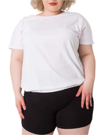 Biele dámske basic tričko vel. 4XL