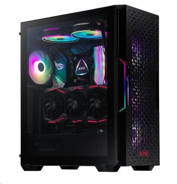 ADATA XPG case STARKER AIR Mid-Tower, bez zdroja, 1x 120mm + 1x 120mm ARGB, Čierna