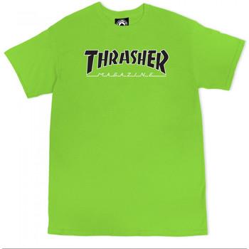Thrasher  Tričká a polokošele T-shirt outlined  Zelená