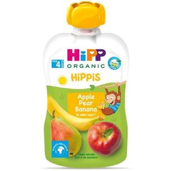 HiPP BIO 100 % ovocie Jablko-Hruška-Banán od uk. 4. mesiaca, 100 g (9062300433743)