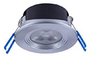 Opple 140054076 EcoMax LED vstavané kúpeľňové svetlo  4.5 W teplá biela  hliník (kartáčovaný)