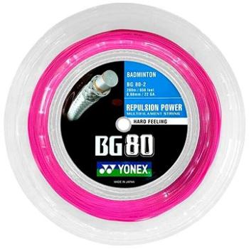 Yonex BG 80, 0,68 mm, 200 m, NEON PINK (4550086279853)