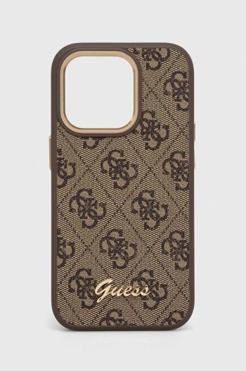 Puzdro na mobil Guess iPhone 14 Pro 6,1'' hnedá farba