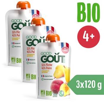 Good Gout BIO Broskyňa s hruškou (3× 120 g) (8594200262969)