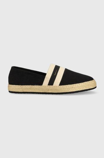 Espadrilky Gant Raffiaville čierna farba, 26569821.G00