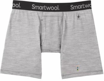 Smartwool Pánske termoprádlo Men's Merino Boxer Brief Boxed Light Gray Heather XL