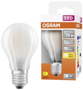 OSRAM 4058075115910 LED  En.trieda 2021 D (A - G) E27 klasická žiarovka 8 W = 75 W teplá biela (Ø x d) 60 mm x 105 mm  1