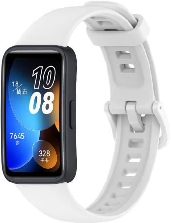 4wrist Silikonový řemínek pro Huawei Watch Band 8 - White