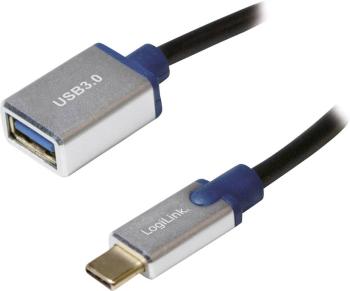 LogiLink USB 3.0 adaptér [1x USB 3.1 zástrčka C - 1x USB 3.2 gen. 1 zásuvka A] USB 3.1 Gen1 Cable, USB Type C/M to A/F,