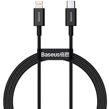Baseus Superior Series rýchlonabíjací kábel Type-C/Lightning 20 W 1m čierna (CATLYS-A01)