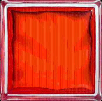 Luxfera Glassblocks orange 19x19x8 cm lesk 1908WOR
