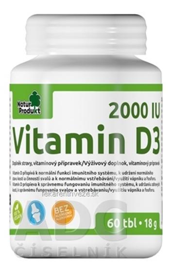 NaturProdukt Vitamin D3 2000 IU tbl 1x60 ks