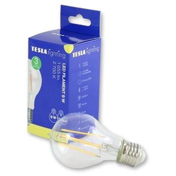 Tesla – LED žiarovka FILAMENT RETRO BULB, E27, 9 W, 230 V, 1 055 lm, 2 700 K teplá biela, 360st,číra (BL270927-2)