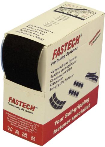 FASTECH® B50-SK-L-999905 pásik so suchým zipsom zalepenie hotmelt flaušová časť (d x š) 5 m x 50 mm čierna 5 m