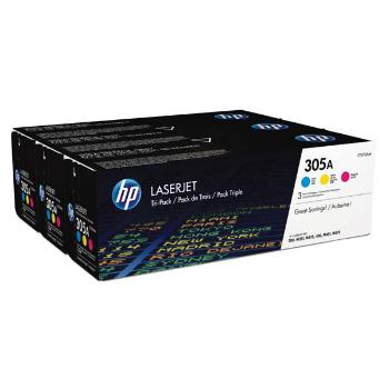 HP originál toner CF370AM, CMY, 7800 (3x2600)str., HP 305A, HP LaserJet+, N, 3x900g, 3ks, O